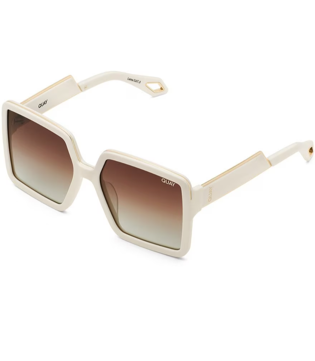 QUAY ALMOST READY
IVORY ACETATE/BROWN POLARIZED