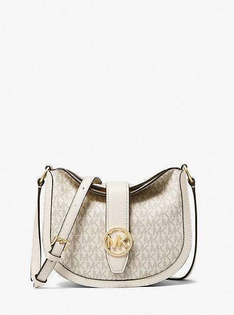 Michael Kors Gabby Small Signature Logo Hobo Crossbody Bag