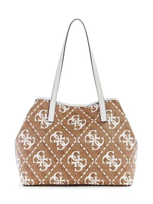 Guess Vikky Medium 4G Basique Monogram Logo Tote Bag