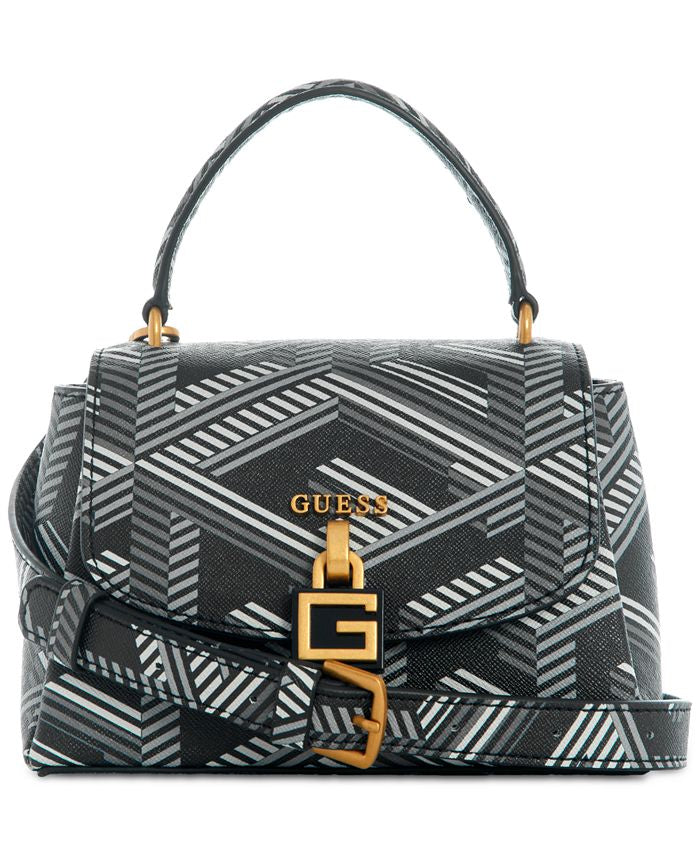 Guess Montreal Oversize G-Cube Monogram Mini Crossbody Flap