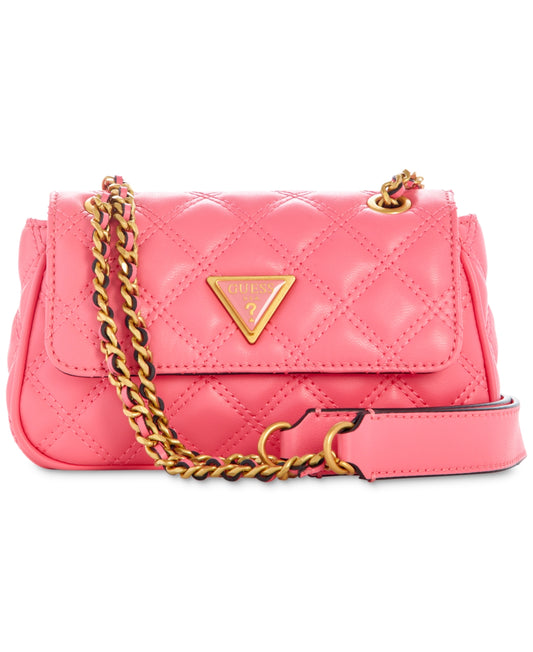 Guess Giully Mini Convertible Flap Quilted Crossbody