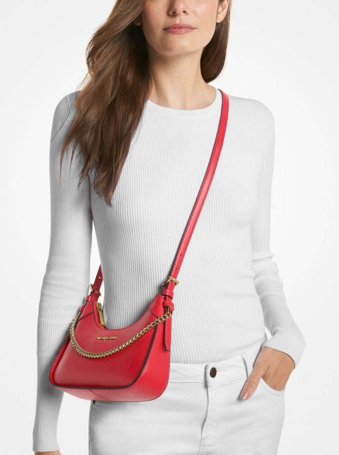 Michael Kors Wilma Small Leather Crossbody Bag